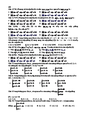 Bài tập ôn thi môn Toán 10